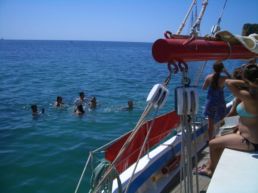 Lagos: Ponta Piedade Sail & Caves Cruise w/Portuguese Tapas - Sailing out of Marina de Lagos: the first views set the mood