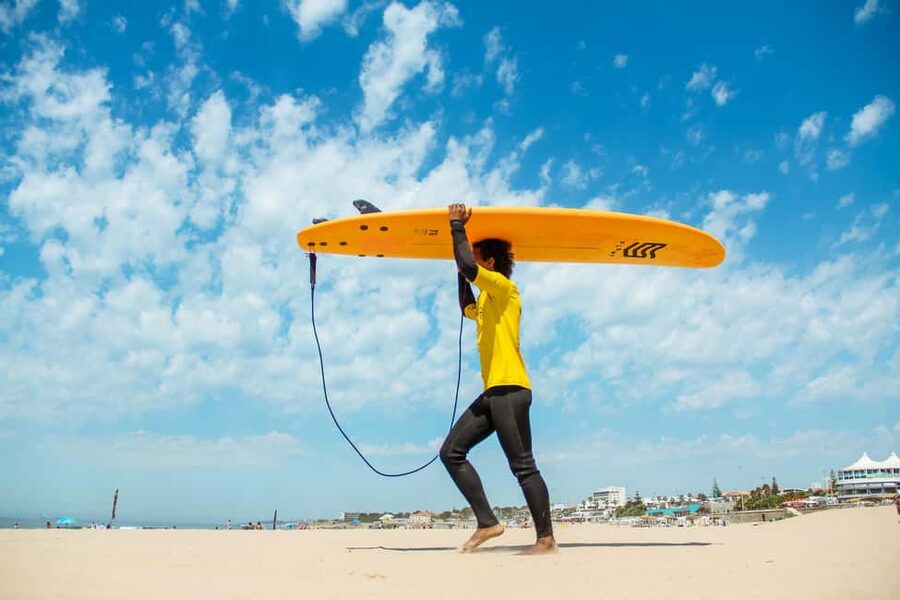 Lisbon: 1.5-Hour Surf Lesson - Entering Carcavelos Beach: why this location helps you learn