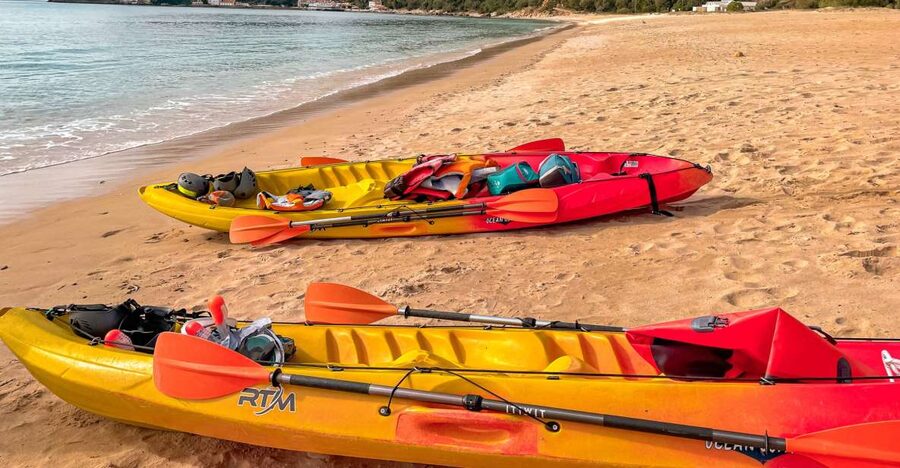 Lisbon: Arrábida Kayak and Coasteering Adventure Tour - Sea Caves and Limestone Cliffs: optional jumps, real cave exploring