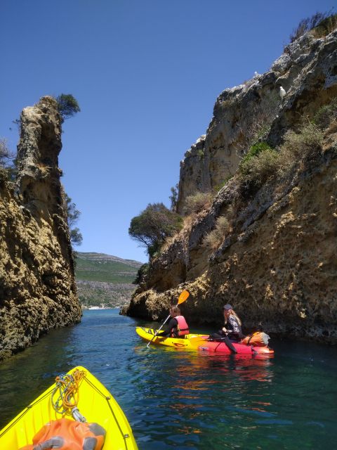 Lisbon: Arrábida Kayak and Coasteering Adventure Tour - Snorkeling on Anicha Island: wildlife viewing with structure