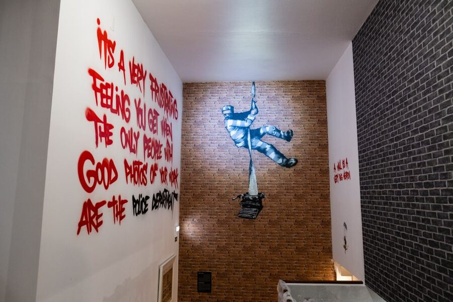 Lisbon: Banksy Museum Permanent Exhibition Entry Ticket - US, Paris, and UK sections, and why the locations matter
