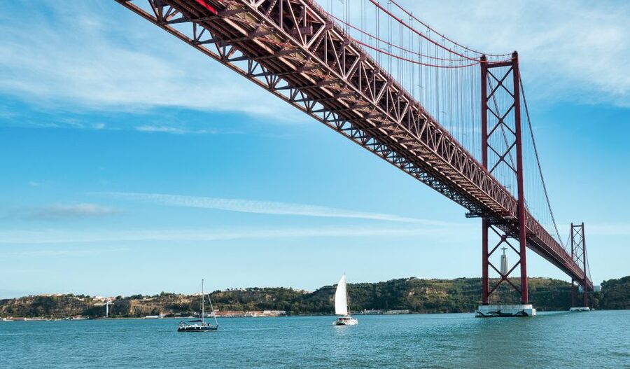 Lisbon: City Skyline Sailboat Cruise with Drink and Snacks - What you actually see: Praça do Comércio to the old neighborhoods