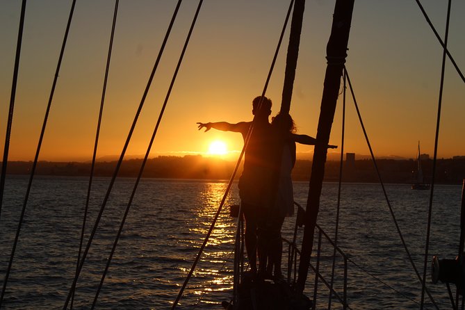 Lisbon: Daylight or Sunset on a Vintage Sailboat - Passing the Monument of the Discoveries and Belém Tower