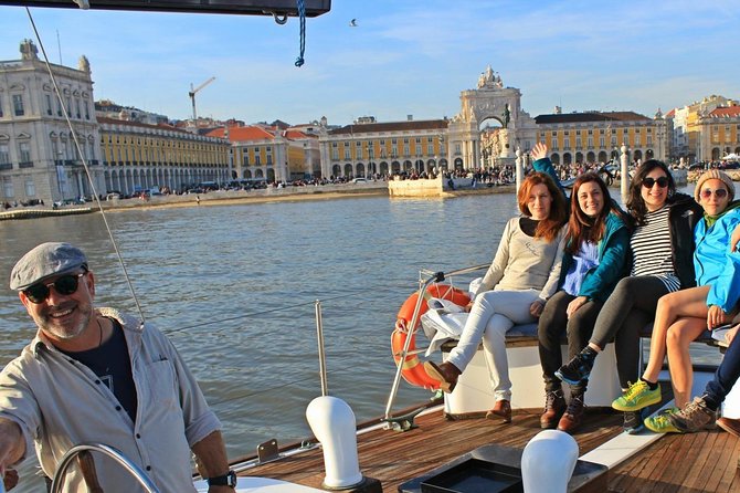 Lisbon: Daylight or Sunset on a Vintage Sailboat - Watching Praça do Comércio from the water, not the crowd