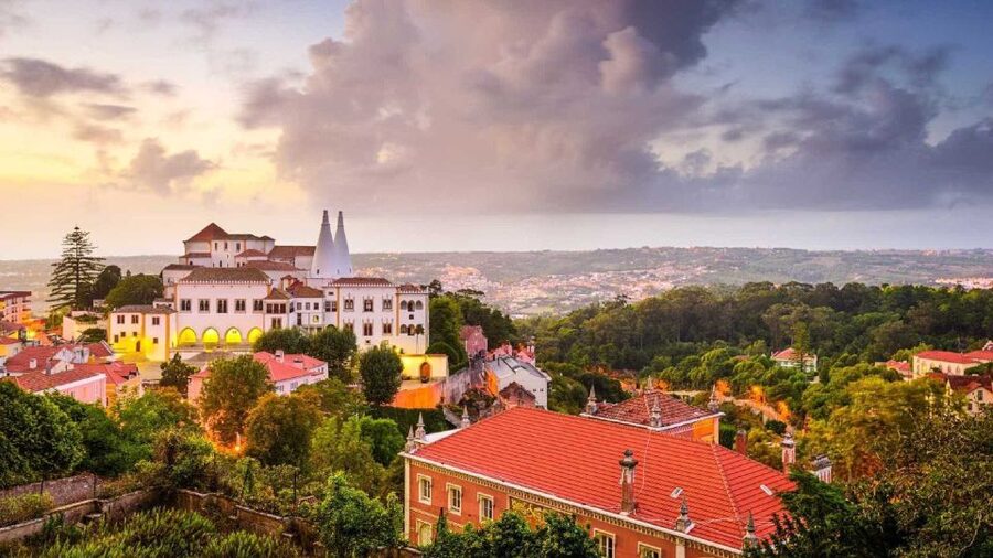Lisbon: Sintra, Pena Palace, Quinta Regaleira, Cascais Tour - Pena Palace gardens and the 9:30 AM mountain-time payoff
