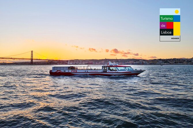 Lisbon Sunset cruise with Welcome Drink and Snack included - Golden hour on the Tagus, with a quick hit of Lisbon icons
