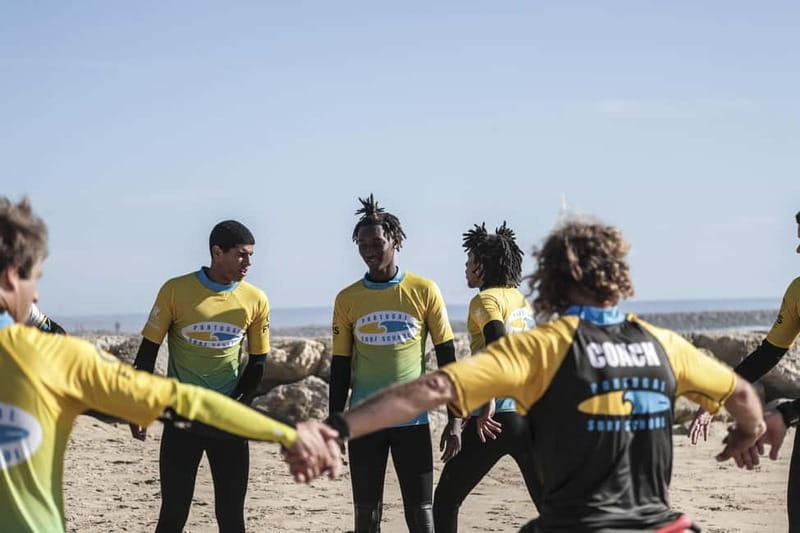Lisbon: Surf Experience at Costa da Caparica - The 2-hour format: warm up, basics, then your first water time