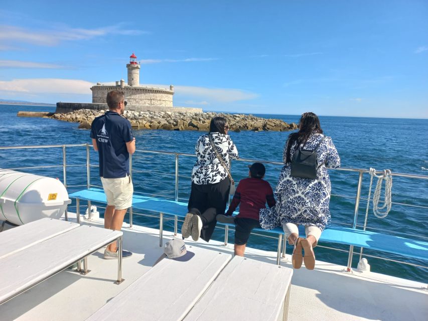 Lisbon: Tagus River Cruise to the Ocean & Dolphin Watching - Belém from the water: Tower, Discoveries monument, and Tejo Power Station