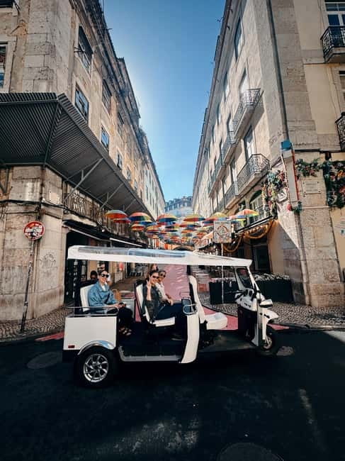 Lisbon with Tukxi: From East to West Private Tour by Tuk Tuk - Pink Street and a final viewpoint finish at São Pedro de Alcântara