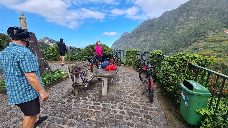 Madeira: Guided E-bike Tour of the North Coast - Sea breeze viewpoint near the Atlantic: waves, color, and a possible coffee stop