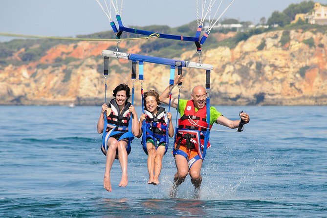 Parasailing from Albufeira Marina by Boat - From Albufeira Marina to the Algarve in minutes