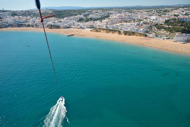 Parasailing from Albufeira Marina by Boat - Life jacket rules, size limits, and who can participate