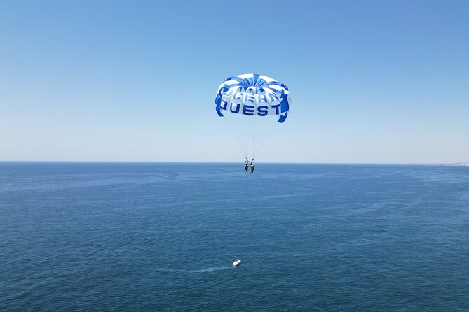 Parasailing from Vilamoura Marina - The about-10-minute experience: calm up high, thrilling for real