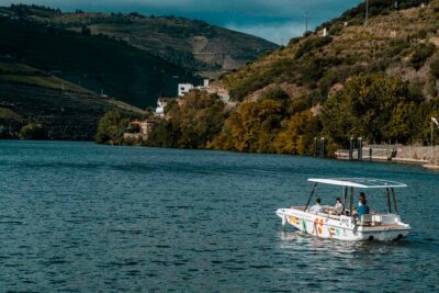 Pinhão: Electric Boat Experience 1h – Taste of Two Wines