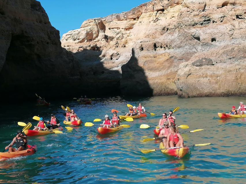 Portimão: Kayak Tour of Benagil Caves - Praia da Marinha break: swimming that changes the whole mood