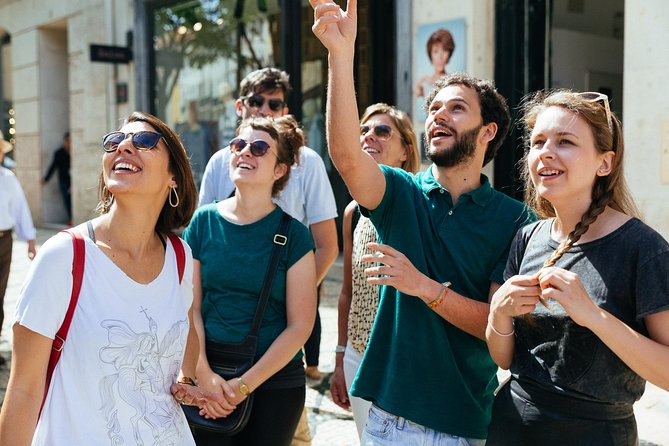 Private City Kickstart Tour: Lisbon - Rossio Square fountains and Baixa views: where Lisbon gets practical