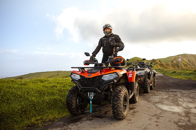 Quad Biking - Sete Cidades from North Coast (Half Day) - São Vicente Ferreira: passing Poços and the old whale factory chimney