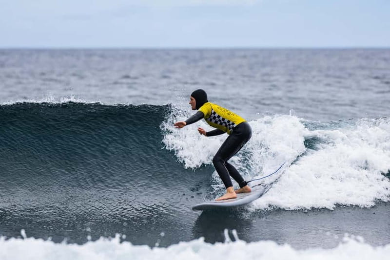 Ribeira Grande, Azores: Group Surf Lessons - The coaching style: safety-first, active corrections, and constant encouragement