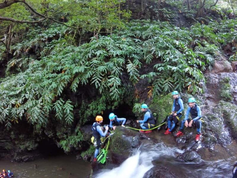 Sao Miguel: Ribeira dos Caldeiroes Canyoning Experience - Key highlights at a glance