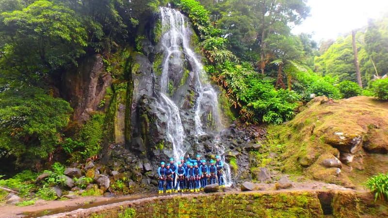 Sao Miguel: Ribeira dos Caldeiroes Canyoning Experience - Mills, waterfall views, and the coastline geology you should look up for