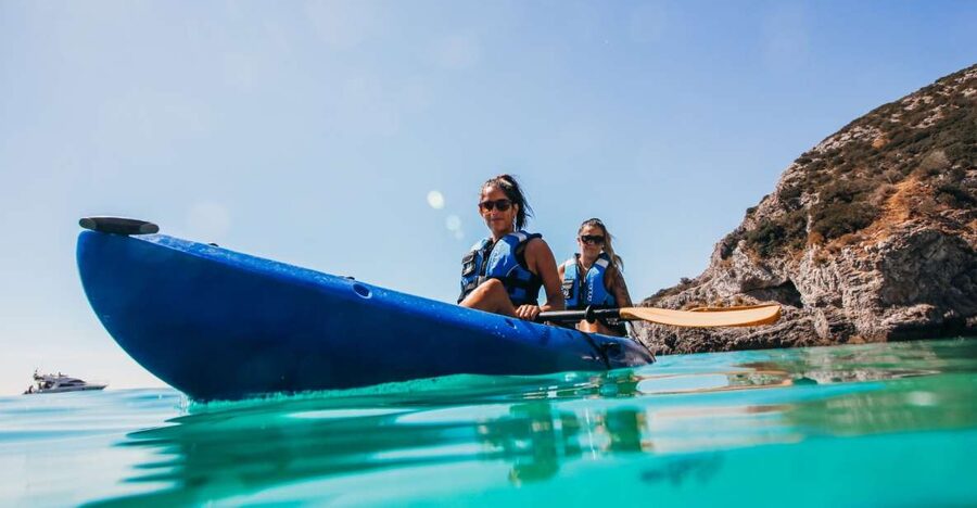 Sesimbra: Arrabida Natural Park & Caves Guided Kayaking Tour - Meeting point and getting there without stress