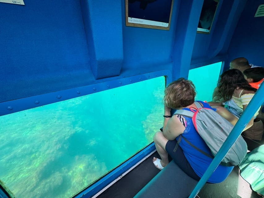 Sesimbra: Family Friendly Boat Sea Tour w/ Submarine Vision - Watching corals and fish through panoramic windows (the main event)
