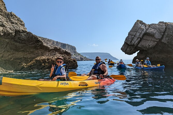Sesimbra : Guided Kayak Tour in Arrábida Natural Park & Caves - Paddling in Open Water: How Hard Is It?