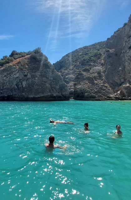 Sesimbra: Secret Bays and Beaches Boat Tour with Snorkeling - Stop 3, Praia da Mijona: Another Swim and Another Viewpoint