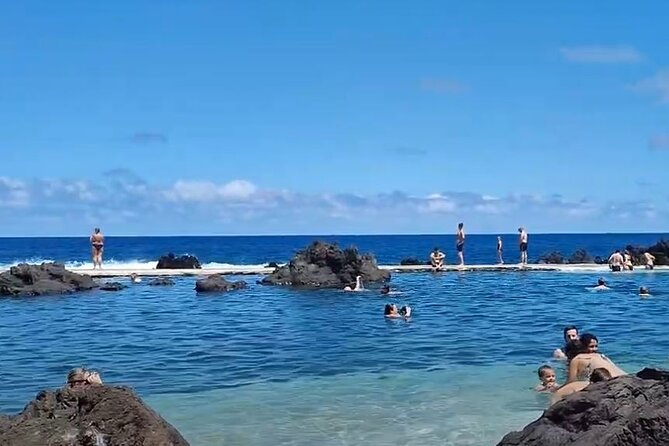 Small Group West Tour Waterfalls & Fanal Forest Tour - Porto Moniz natural pools: the best long stop on the day