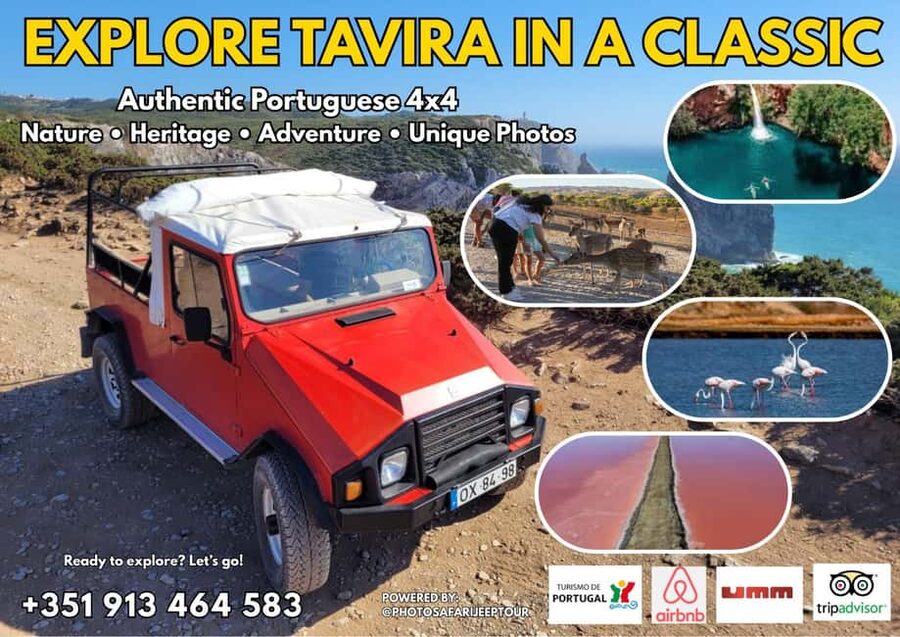 Tavira: 4x4 Jeep Adventure, Salt Pink Pans & Hidden Nature - The open-top UMM 4x4 experience feels like the real Algarve