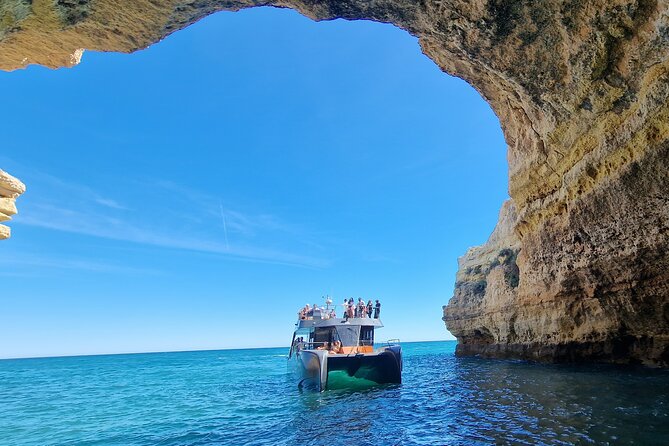 Tour to Benagil Caves and Coastline in Albufeira - The swim stop: refreshing, but only when conditions cooperate